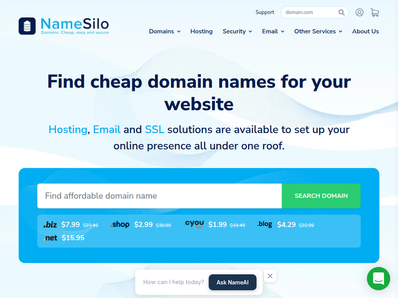 namesilo-站点缩略图